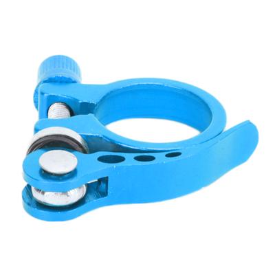 Seatpost Clamp Aluminum Alloy Quick Release Saddle Tube Clip for Mountain Bikes 3cm