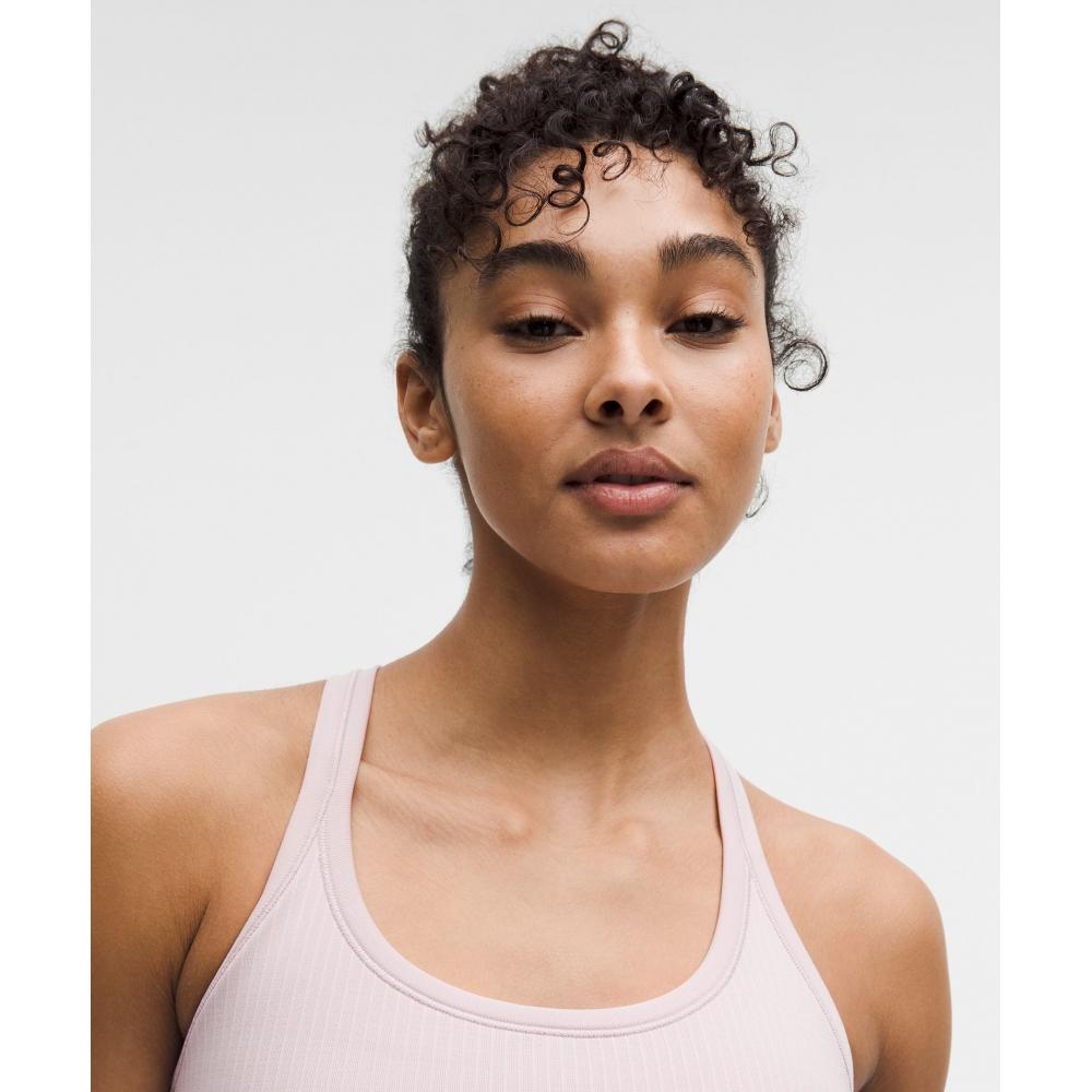 Lululemon EBB To Street Tank Top  Light Support  B C Cup porCelain Pink