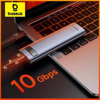 Baseus M.2 Dual Protocol Hard Disk Box Type-C/USB3.2 External Mobile M2 Hard Disk Box SSD Solid State Universal Apple Laptop
