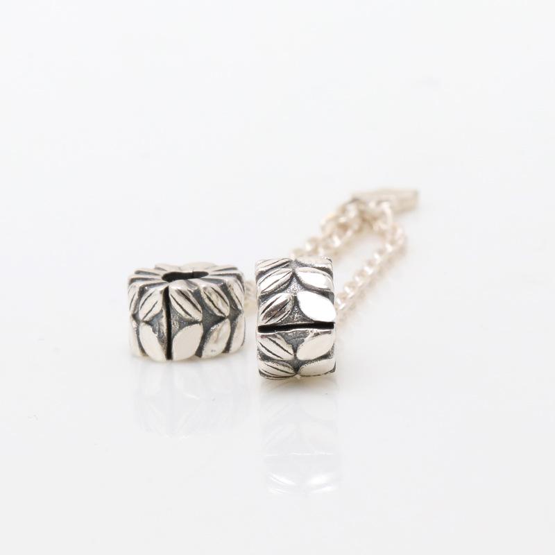 Pan Jia S925 Silver Rice Wheat Ear Safety Chain