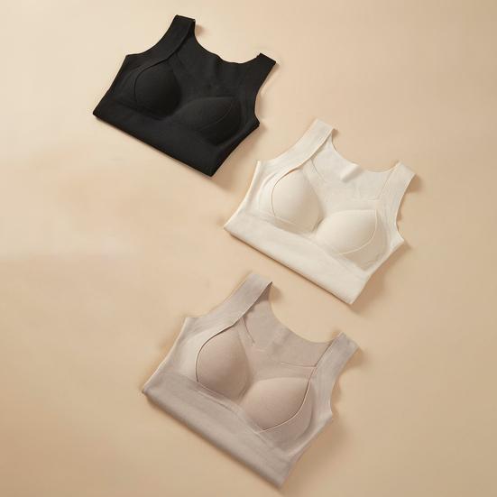 Women Sleeveless Thermal Tank Top with Built-in Bra Fleece Lined Warm Base Layer Tunic Camisole Undershirt for Cold Weather