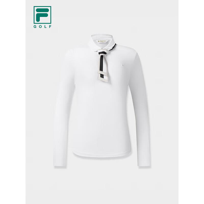 FILA Women s Long-Sleeve Knitted Golf Polo Shirt L