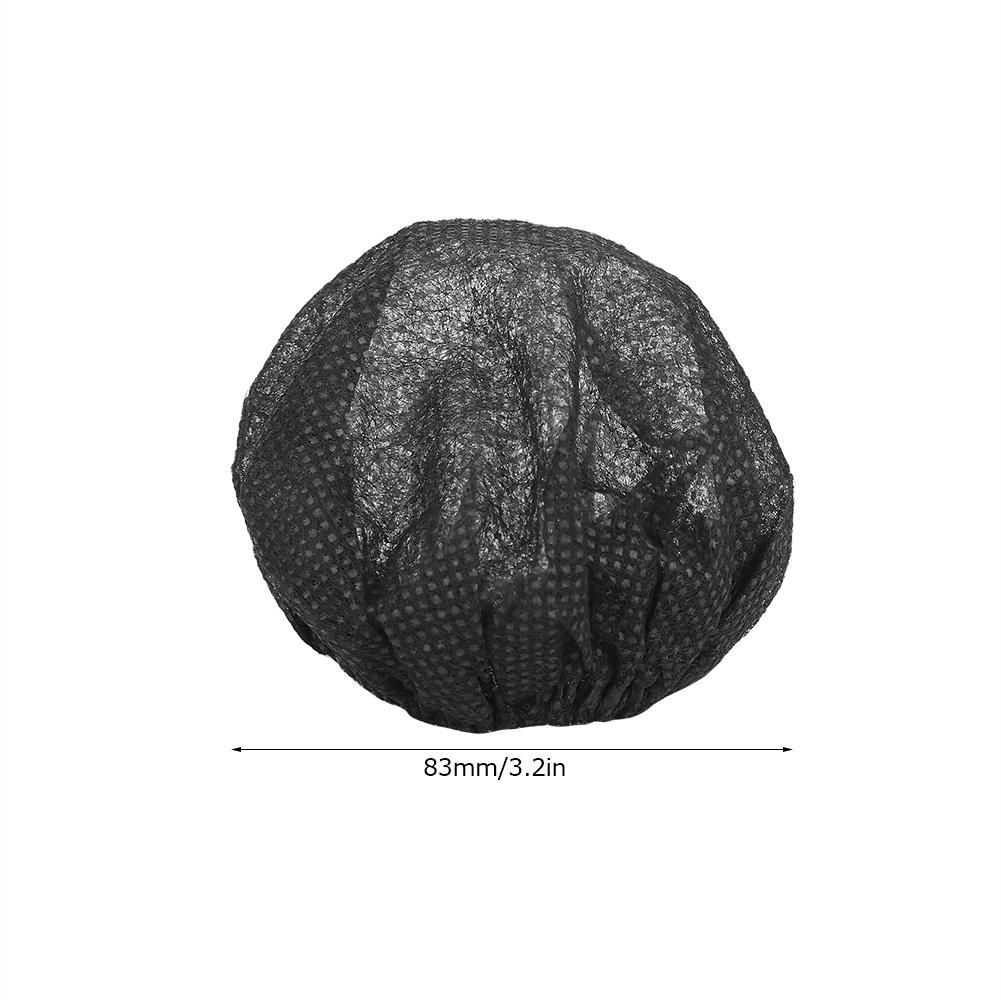 100 Stück Einweg-Vlies-Mikrofonabdeckung Zubehör für KTV Bühne Interview Zubehör(Rot und gelb )