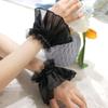 Nail Decorations For Nail Art Lace Fake Pleated Cuff Manicure Photography Props Fake Sleeves Nails Accessories Salon Supplies