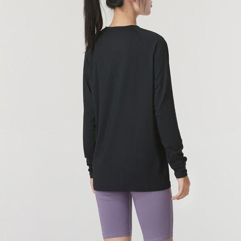 Under Armour Quick-Dry Breathable Moisture-Wicking Long Sleeve T-Shirt Unisex tops Black 24600601-001