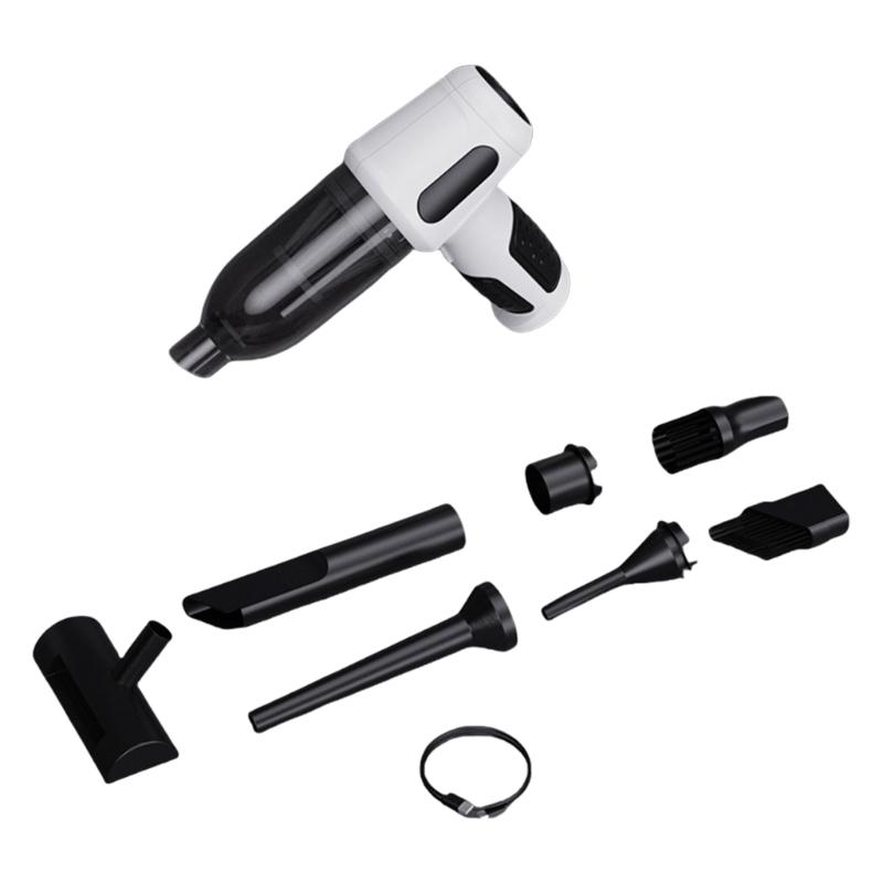 Portable High Power Handheld Wireless Air Blower Vacuum Cleaner Electric Cleaning Strong Suction Rechargeble Vehicle Use