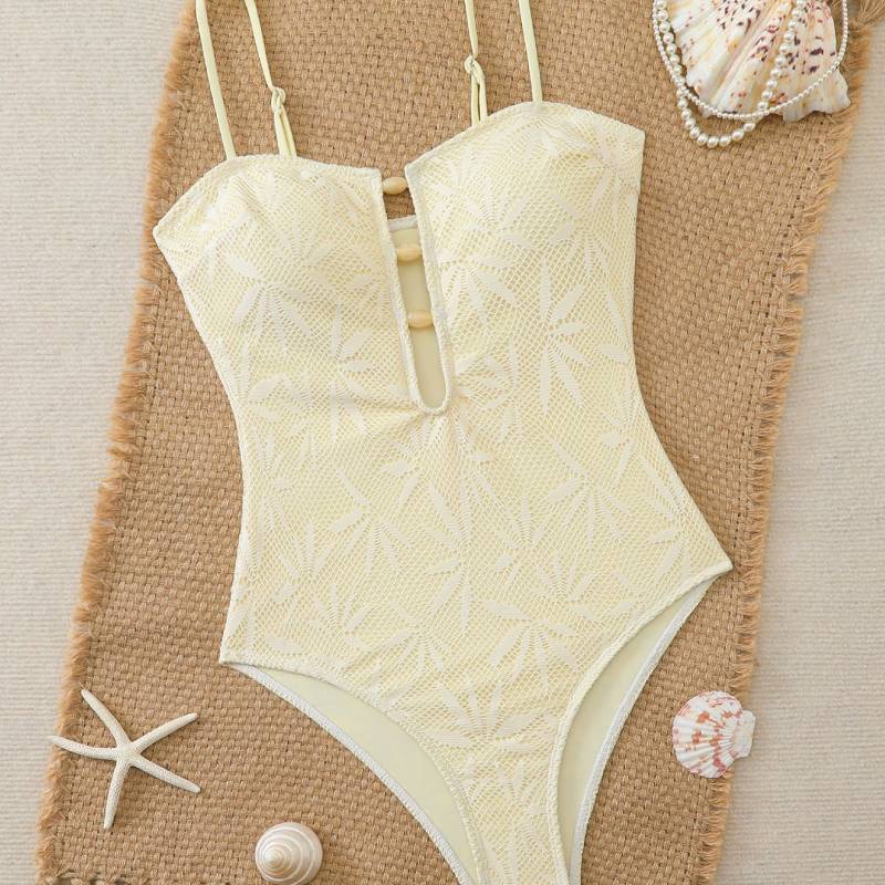 Bohemian Summer Swimsuit With Polyester Fabric For Water Sports And Beachwear