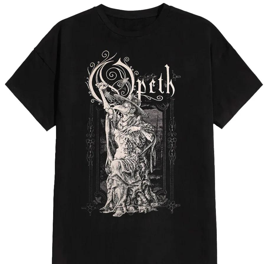 Vtg Opeth Band Gift For Fans Cotton Black All Size Unisex Shirt L