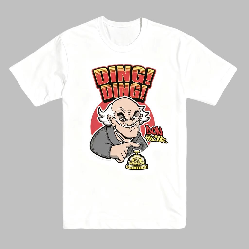 Don Hector Ding Ding Breaking Bad Printed Casual Fashion Summer Tshirt Men and Women Loose Oversized Retro Cotton Tshirt