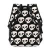 Totenkopf Grafikdruck Studentenrucksack Schultasche Wander-Tagesrucksack für Herren Damen Mode Buchertasche Umhängetaschen