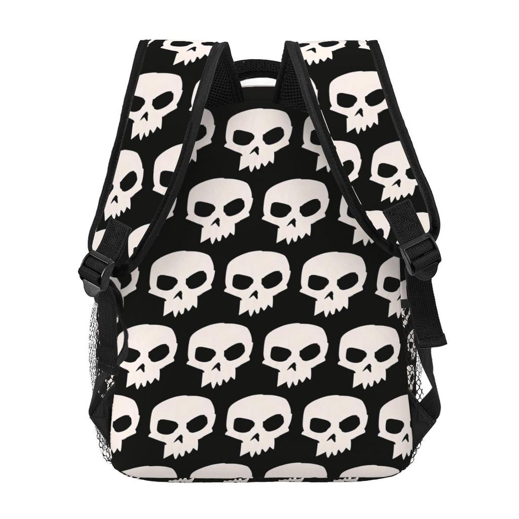Totenkopf Grafikdruck Studentenrucksack Schultasche Wander-Tagesrucksack für Herren Damen Mode Buchertasche Umhängetaschen
