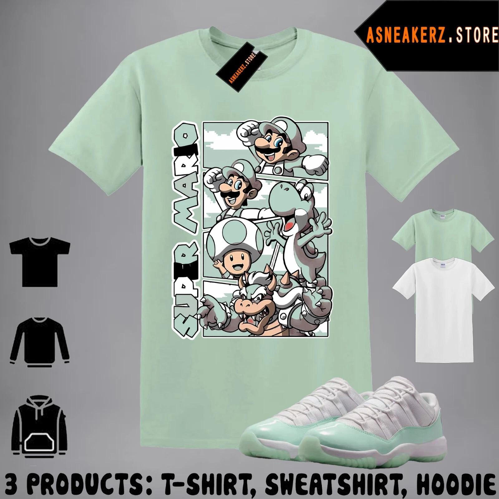 Shirt To Match AJ 11 Low Igloo 2025 Sneaker Matching Tee Retro Mario T-Shirt 4XL