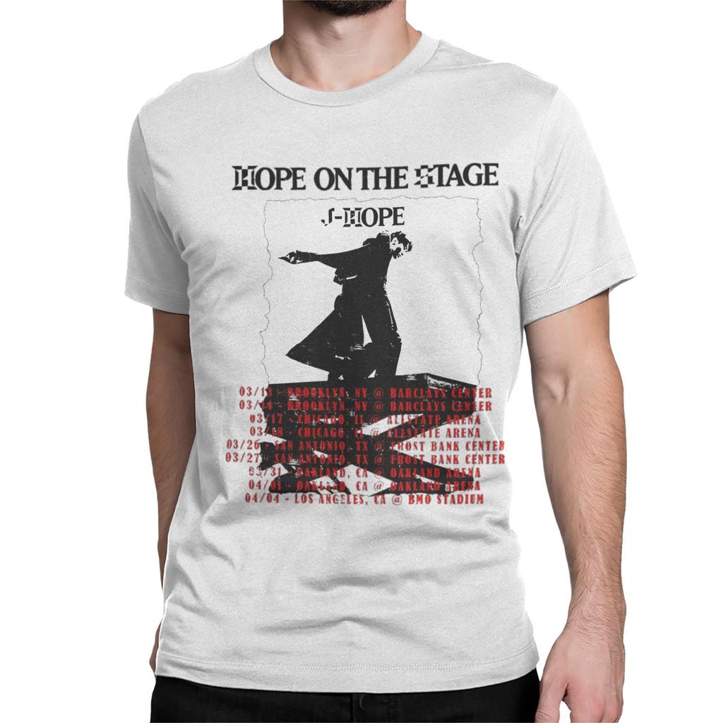 Hope on the Stage Tour T Shirts for Men Women Cotton Vintage T-Shirts Crew Neck Tee Shirt Short Sleeve Clothing 4XL 5XL