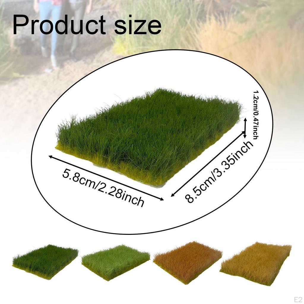 Kunstrasenbüschel für 1:35 1:64 1:87 Modelleisenbahnen und Landschaften