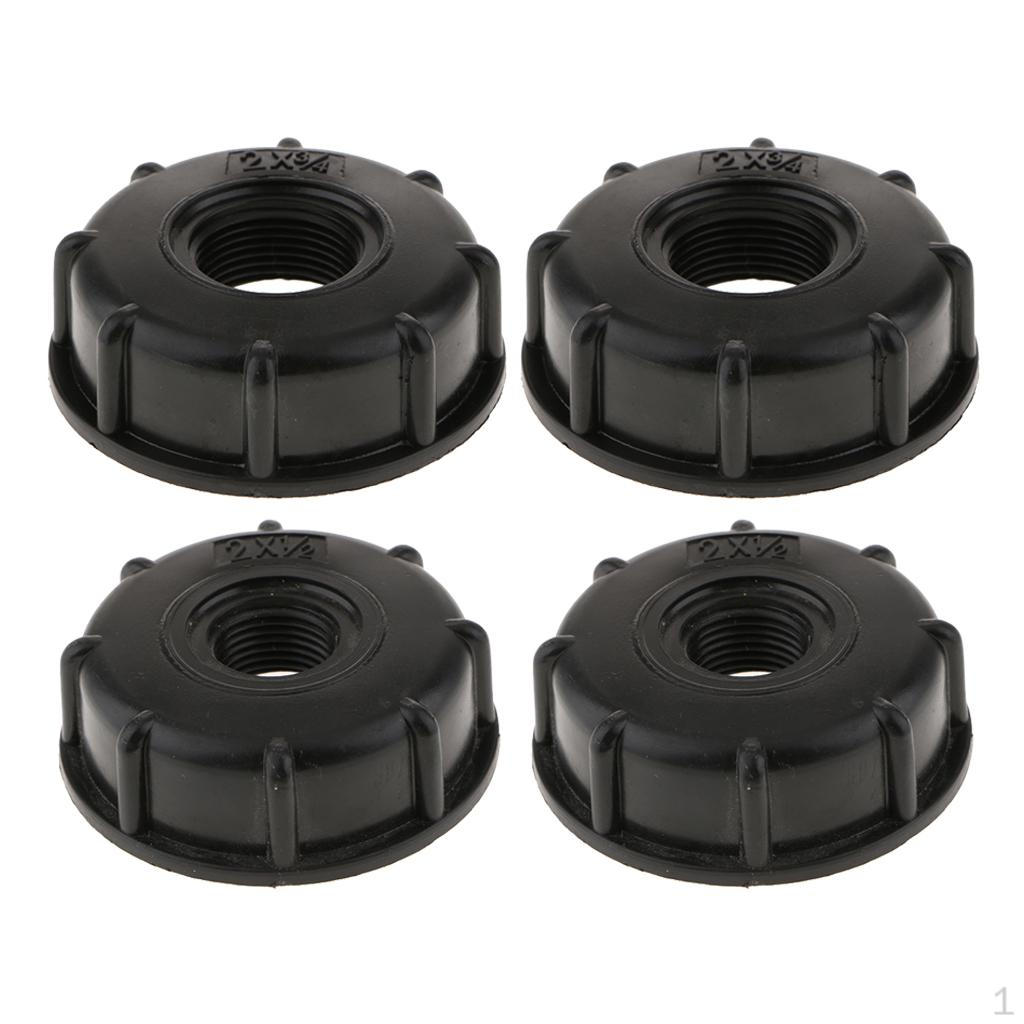 

Адаптер для резервуара для воды на 1000, колпачок для шланга, выходное отверстие с крупной резьбой 60 мм, 1/2 дюйма + 3/4 дюйма = 4 шт.