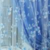 2026 New Three-Leaf Floral Sheer Curtain, Rod Pocket Finished Voile Curtain for Bedroom