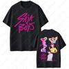 KPop Demon Hunters Movie Saja Boys Tshirts Men Women High Quality Cotton Fashion Tops Hip Hop Harajuku Regular Short Sleeve Tees