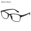 1PC Unisex Clear Lens Reading Glasses Blue Light Blocking Eyewear Square Computer Eyeglasses Frames UV400 Flat Mirror