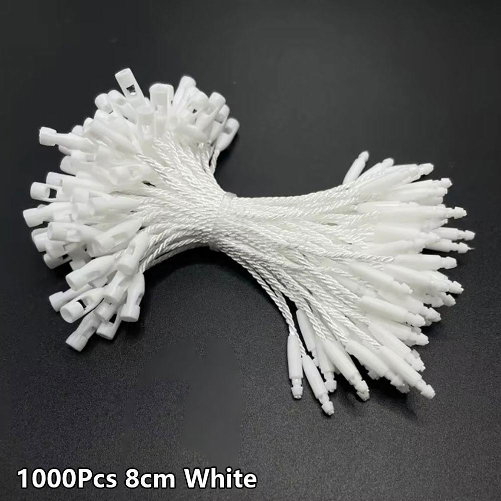 

1000Pcs/lot 8cm Length Clothing Tag Rope Polyester Tie Fasteners Tag Cords DIY Clothing Lables Accessories білий