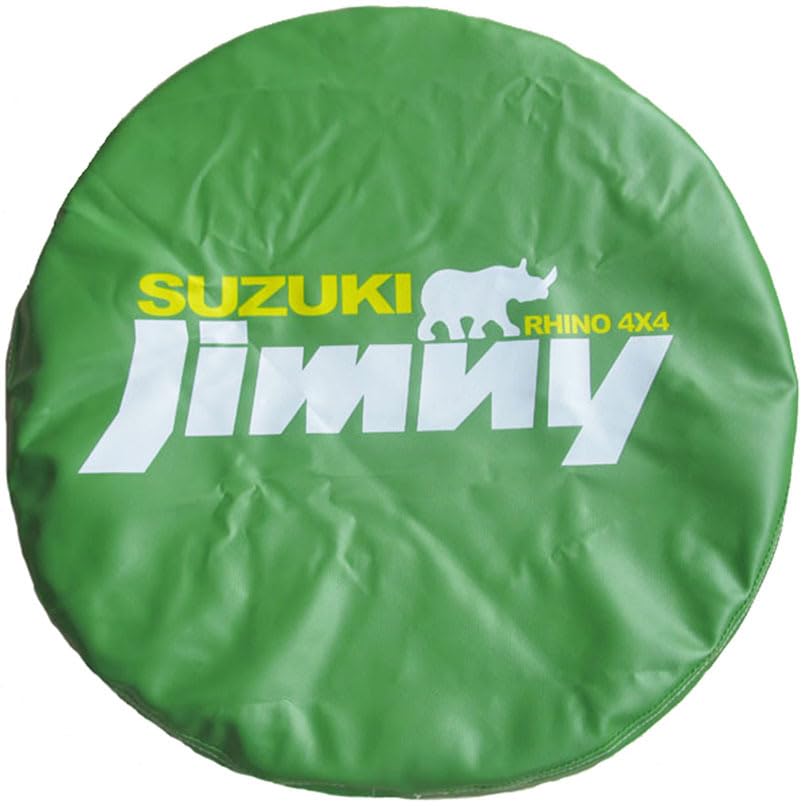

Spare tire cover for Jimny, PVC leather, thick, waterproof, dustproof, 15 inches (70-75cm) зелёный