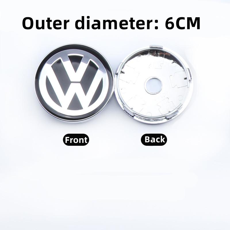 2026 Hot For VW VOLKSWAGEN 4CS 56mm 60mm 65mm 70mm 76mm Car Wheel Center Cap Hub Covers Badge For VW Volkswagen Jetta MK5 Golf P