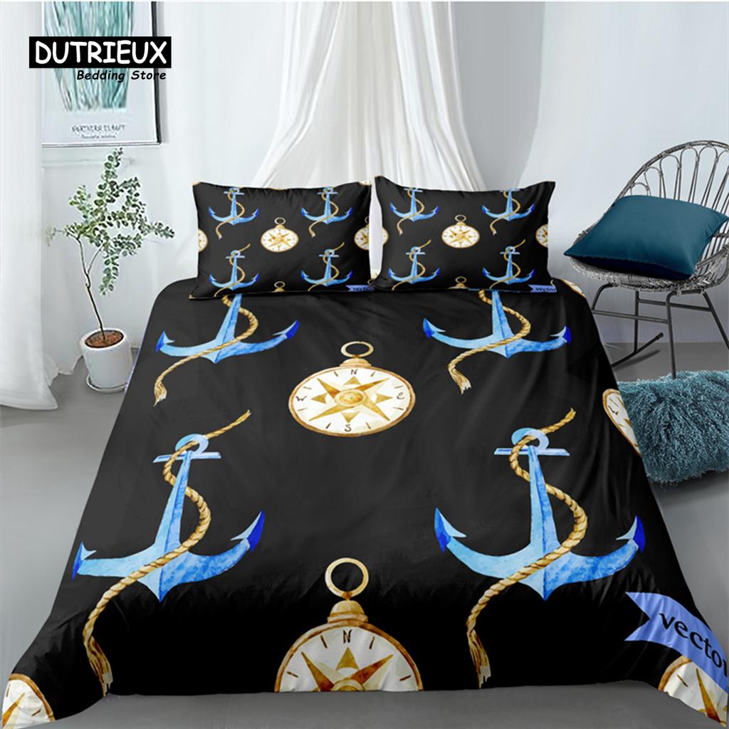 Luxury 3D Sailing Lighthouse Print Home Living Comfortable Duvet Cover Set Kids Bedding Set Queen And King Eu/Us/Au/Uk Size