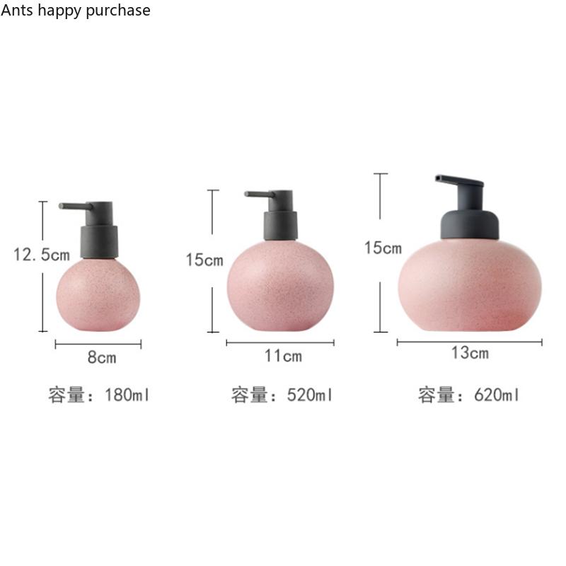 Ceramic Lotion Bottle Emulsion Bottle Soap Dispenser Hand Sanitizer Bottle Shampoo Dispenser Body Wash Bottle Bathroom Supplies
