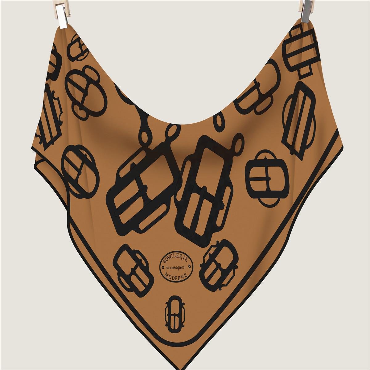 

Кофейный треугольный шарф Шарф Шарф Женский Универсальная защита шеи Теплая большая шаль Ложный воротник 180*130cm