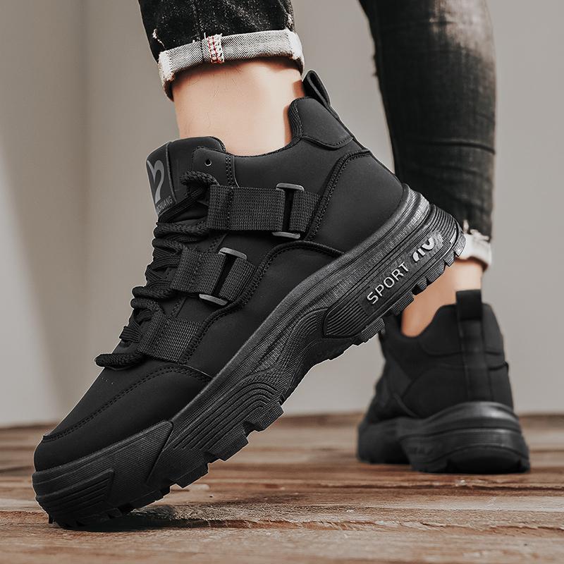 Men Casual Shoes Autumn Autumn New High Top Male Fashion Anti Slip Durable and Rebound Versatile Mountaineering High Top Boots