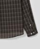 SLOW RECORD HOUSE Cane Check Shirt_Brown