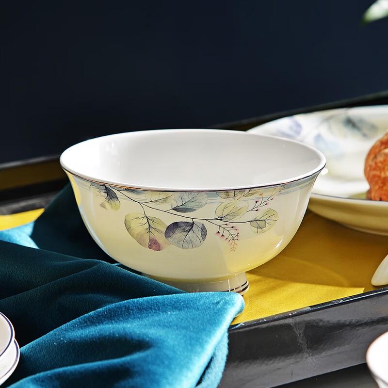 Jingxun 30-Piece Chinese Ceramic Dinnerware Set