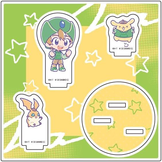 Digimon Adventure x Sanrio Characters 07 Takeru Takaishi & Patamon x Pompompurin [Collaboration Illustration] Acrylic Stand Plate