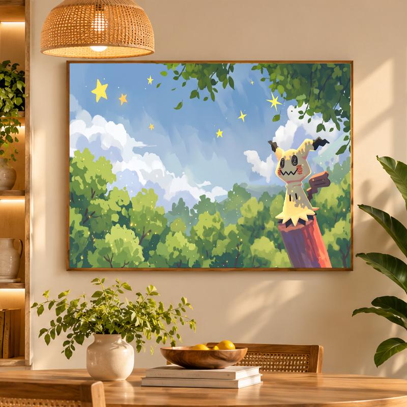 5D Diamond Painting Mimikyu DIY Full Drill Diamond Art Kit Home Decoration