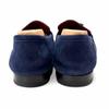 Great HERMES Loafers Royal Navy System Suede Leather Women 39 192232Z Used