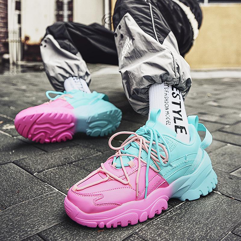 Retro Harajuku Mens Casual Sneakers Street Superstar Shoes Comfortable Platform Sneakers Men Chunky Shoes Designer Mens Trainers