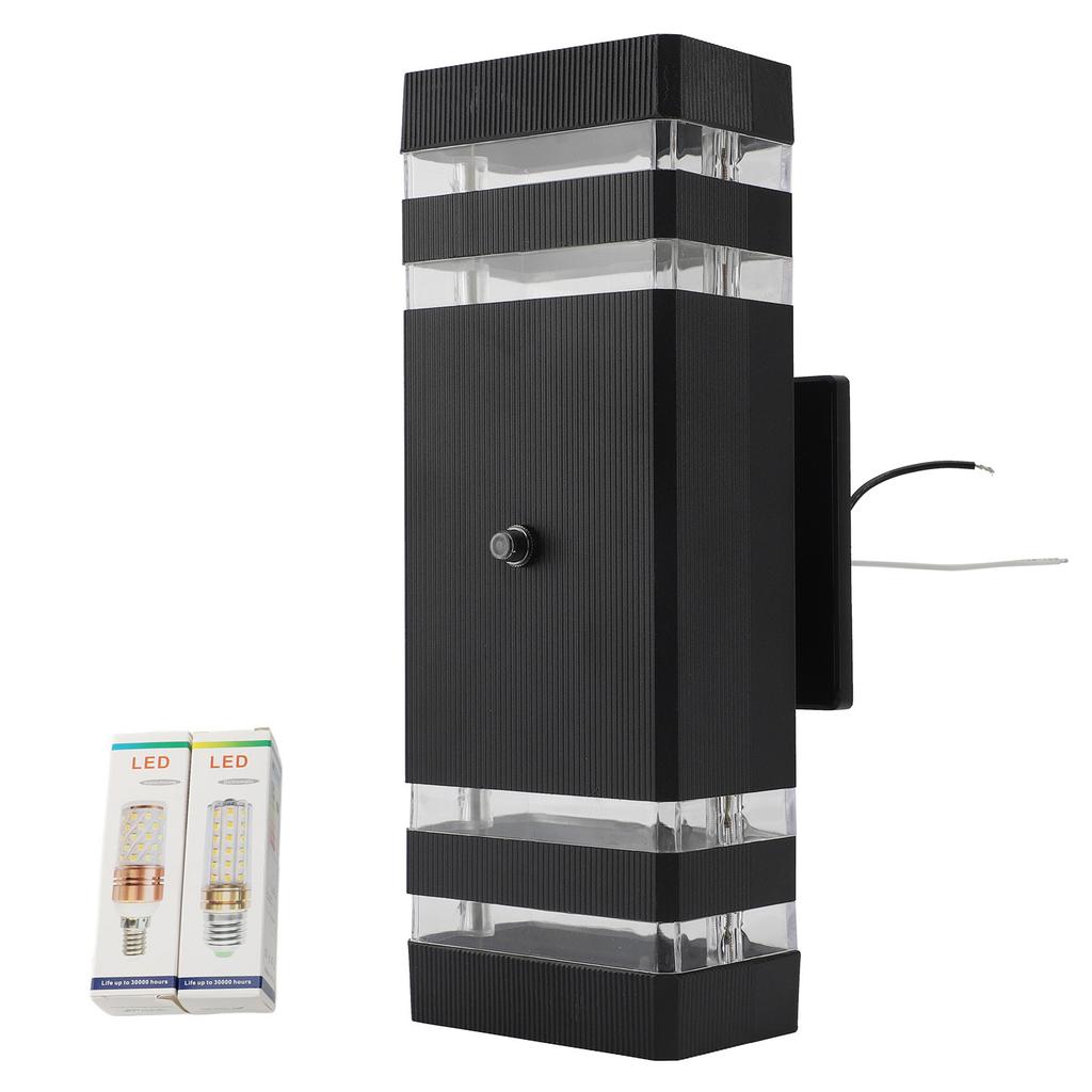 Outdoor Wall Light Fixture LED Modern Up and Down Lighting Wall Mounted Porch Light Exterior Sconce