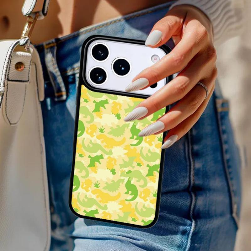 

Camo Dinosaurs Phone Case For iPhone 17 Air 14 15 13 12 Max Cover For Apple 14 15 16 16e 11 Pro Max Plus Coque iPhone 16pro
