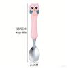 304 Stainless Steel Children's Owl Cutlery Set – Knife, Fork, Spoon for Baby Feeding