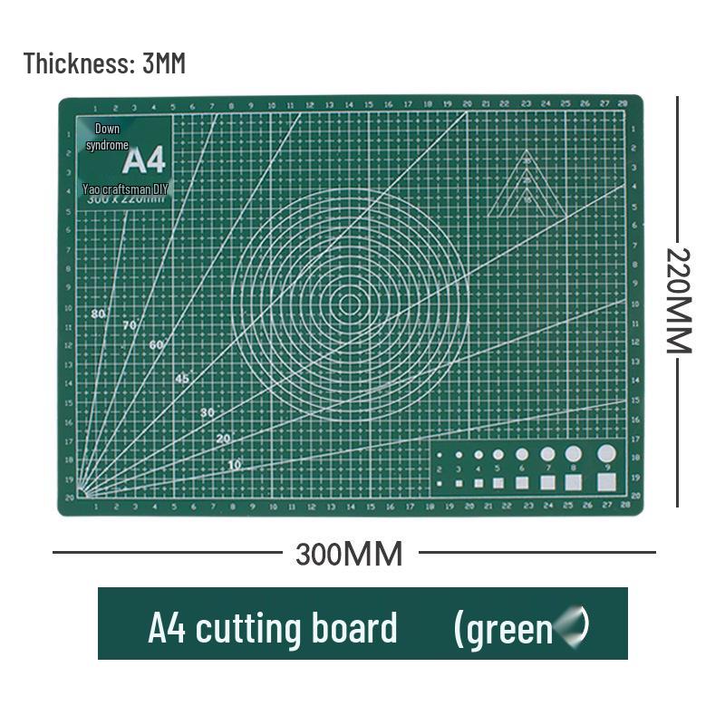 

A4 Double-Sided Cutting Mat for Rubber Stamp Carving - Colored PVC Board