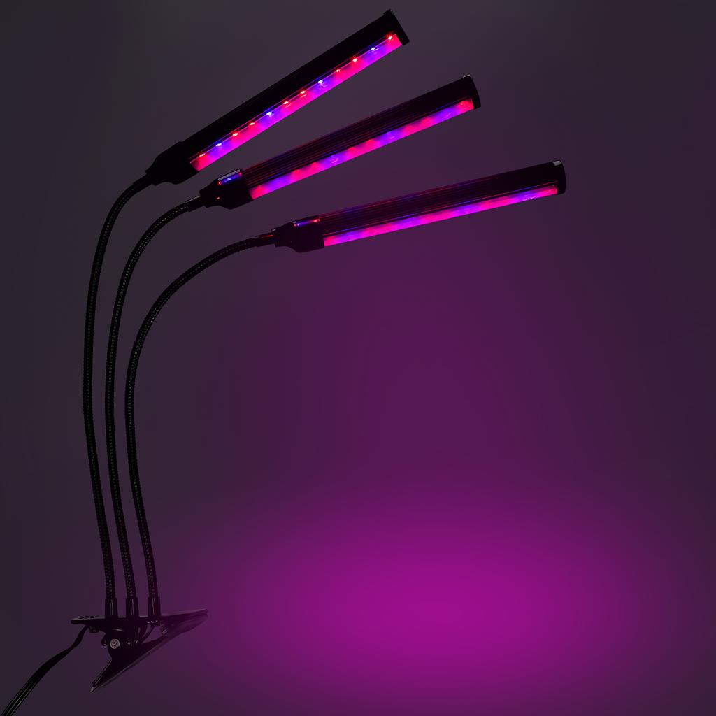 Led Plant Growth Lamp 72 Diodes Timer 25W Home Plant Cultivation With Mains Adapter