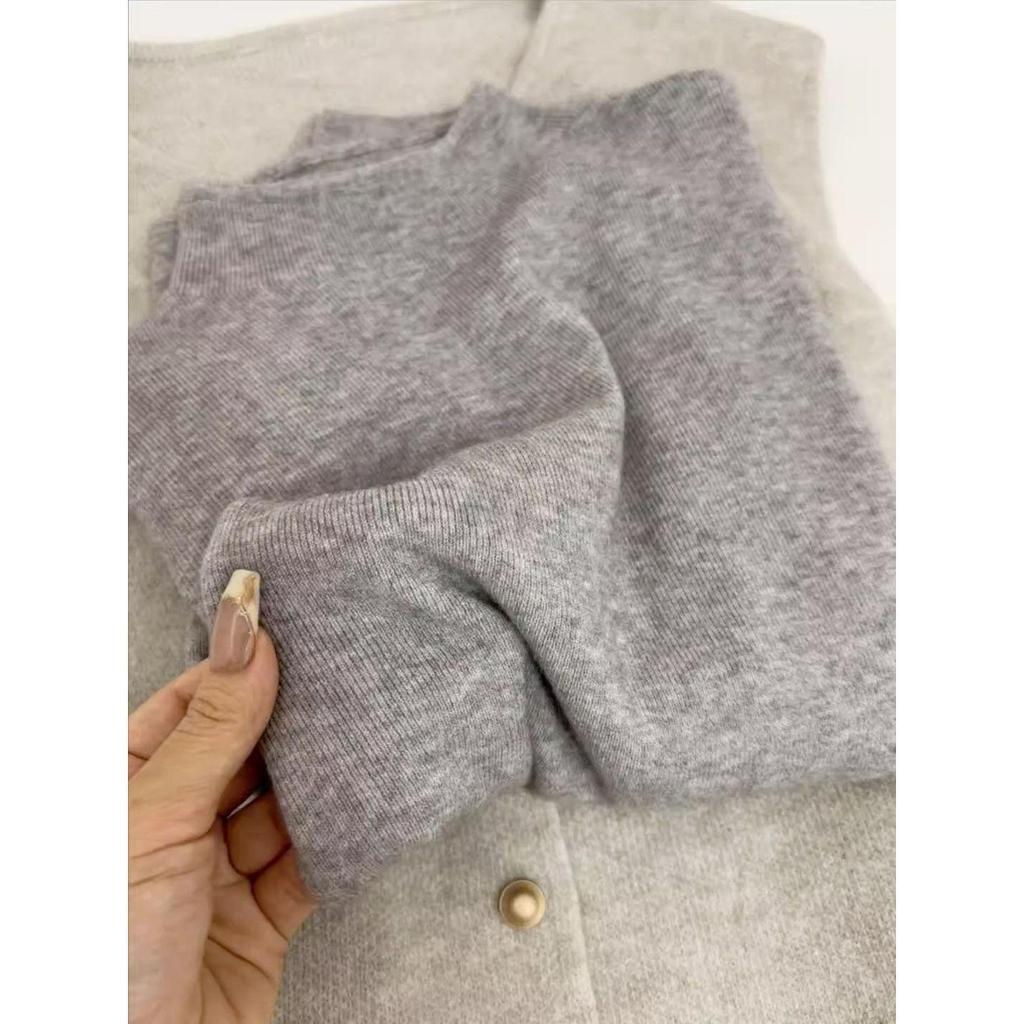 Women's Autumn-Winter 2025 Half-High Neck Long Sleeve Solid Color Knit Sweater Base Layer