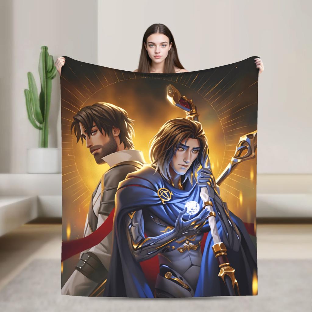 Arcane Soft Blanket Viktor Game Anime Jinx Jayce Caitlyn Jesus Sevika  Camping Plush Throw Blanket Home Decor Sofa Bed Cover