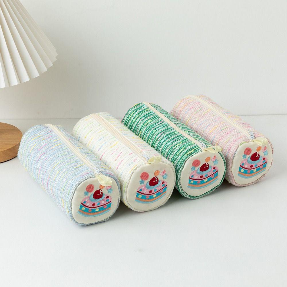 Soft Material Pen Pouch Large Capacity Pencil Case Cute Design Pencil Bag  Student Use