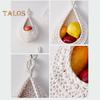 Crochet Hanging Fruit Basket Decorative Handmade Vegetable Storage Basket Mesh Bag Space-Saving Fruit Display Container Home Kitchen Decor