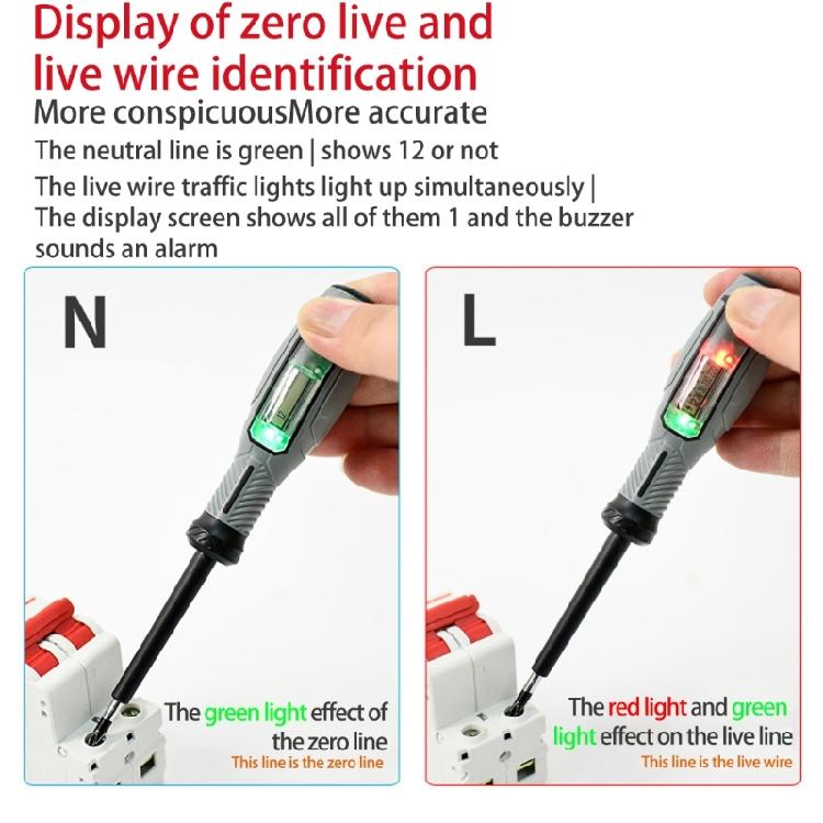 Electrician Voltage Tester Feature Audible Alerts Twin Color Light Warning None Contact Detection Magnetic Tip Included