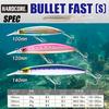 DUEL Hardcore Bullet Fast 140mm Zebra Glow Silver Long Casting Lure for Bluefish and Spanish Mackerel (S)