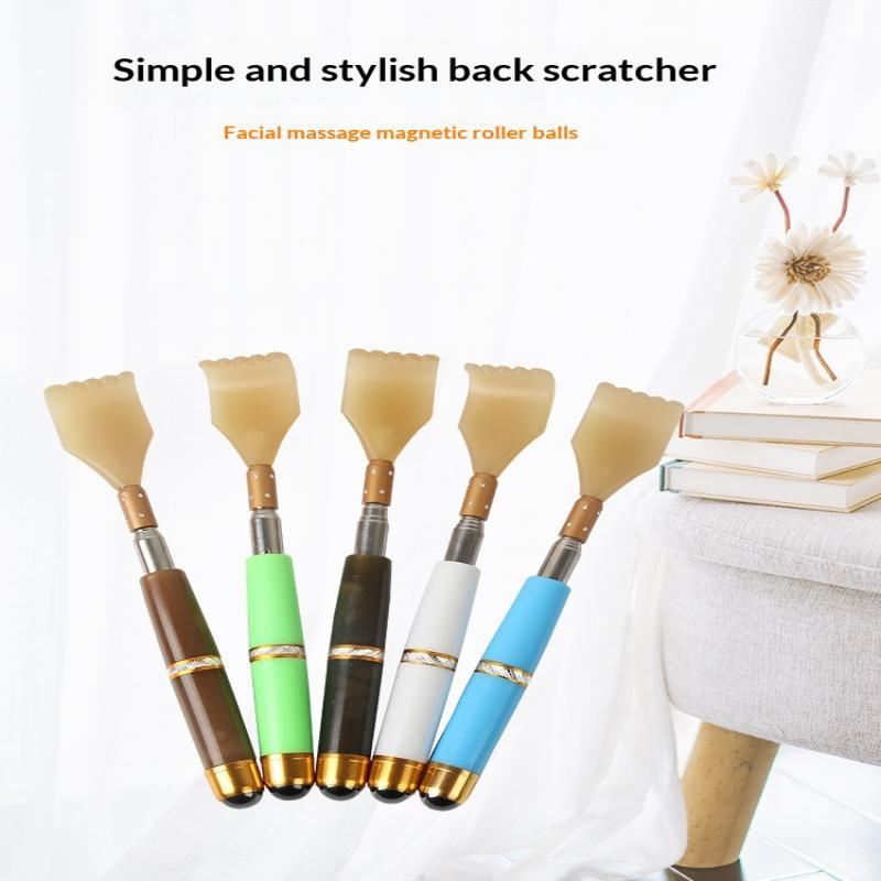 Extendable Magnetic Ball Hackle Back Scratcher With Magnet Telescopic Scratcher Backscratcher Massager Back Scraper For
