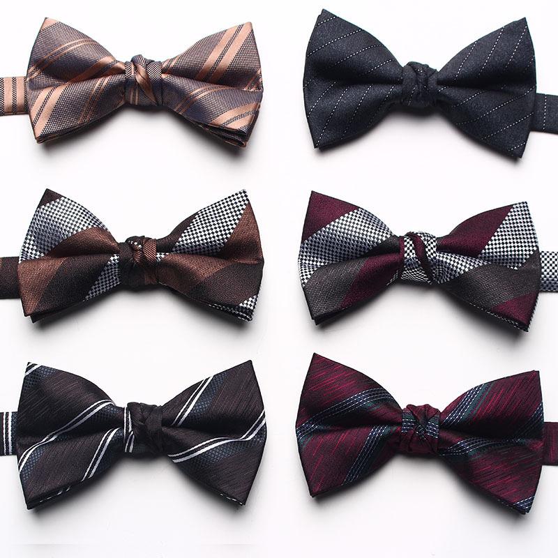 

Yarn Jacquard Men S Bow Tie Business Polyester Silk Groom Best Man Wedding Bow Tie