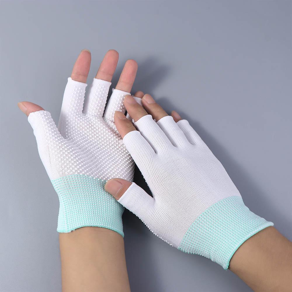 Nylon Open/Half Fingers Anti-Slip Ice Cool Fishing Accessories Cycling Gloves Sport Fishing Gloves