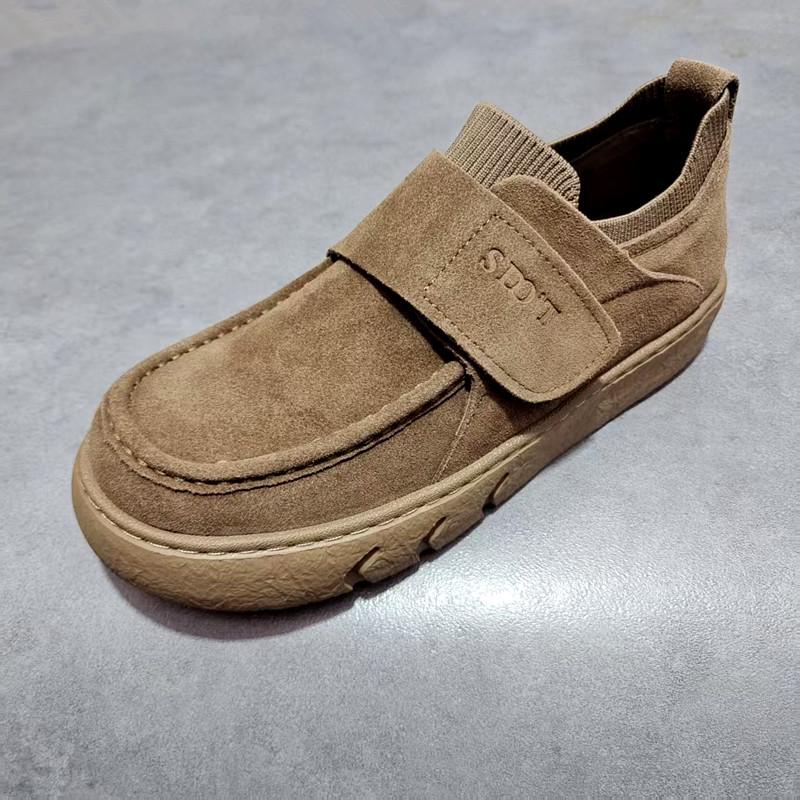 

Men s Retro Birkenstock Full Coverage Slip-on Casual Suede Shoes with Comfortable Soft Sole Size 41 хаки
